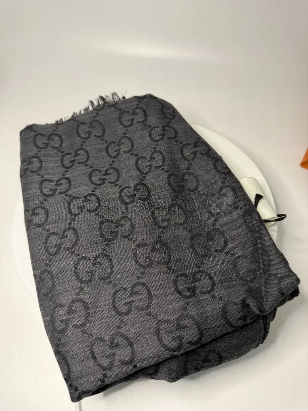 GUCCI Black/Grey Scarf